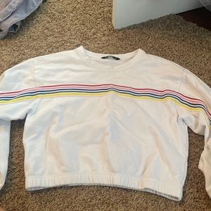 Abercrombie and Fitch trendy cropped sweatshirt